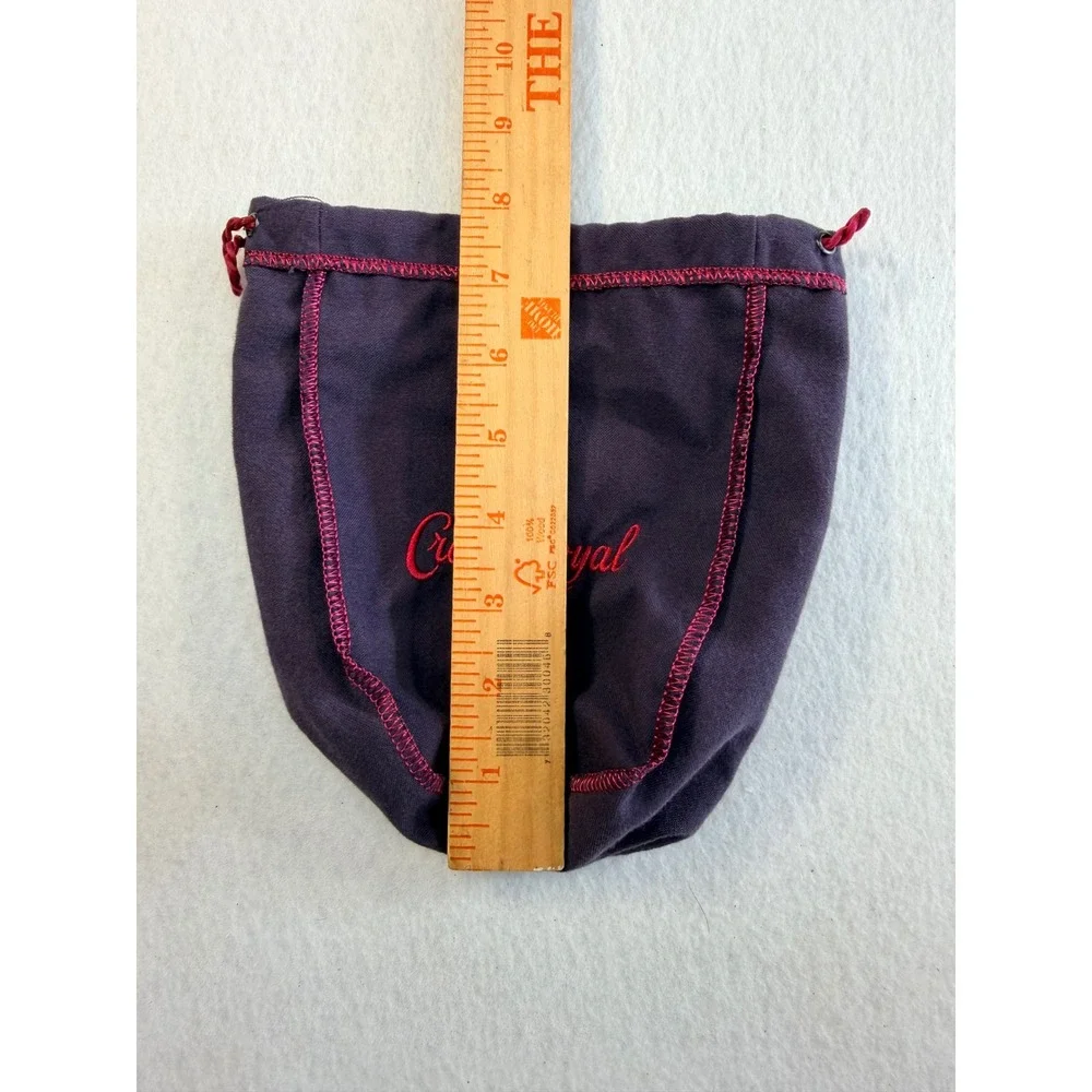 Crown Royal Drawstring Bags Lot of 6 Purple Black Orange Mixed Sizes Crafting